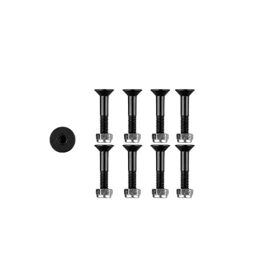 Parafuso Base Skate 10mm Allen Wood Light — Kit com 8 Unidades