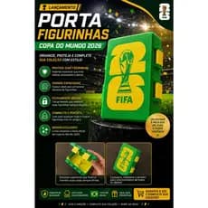 Organizador Porta Figurinhas Copa Mundo 2026 Porta Caixa Estojo Álbum Futebol Divisórias