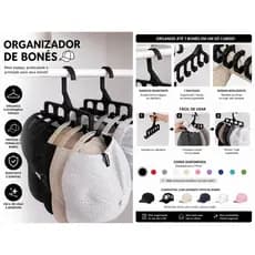 Cabide Para Bonés Organizador de Bonés Cabide Suporte para 6 Bonés Closet Guarda-Roupa