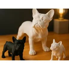 Estátua Cachorro Bulldog Francês Decorativo – Miniatura/Enfeite Moderno para Casa, Sala e Escritório