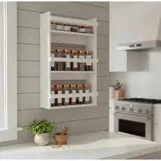 Porta Temperos Nicho Cozinha 3 Prateleiras Mdf Branco