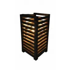 Abajur Luminária Em Mdf 12x12x20 Criado Mesa Quarto Sala