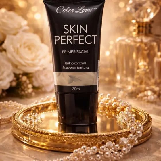 Primer Facial Skin Perfect Color Love 25ml Efeito Blur Matte Disfarça Poros Pele Lisa