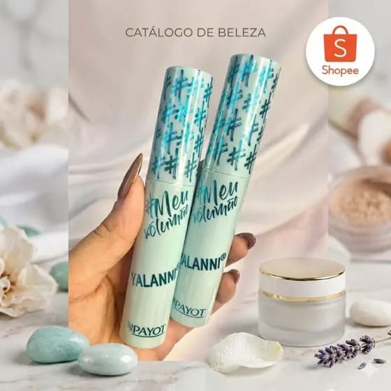 Máscara de Cílios Meu Volumão Yalanni Rímel Preto Volume e Definição