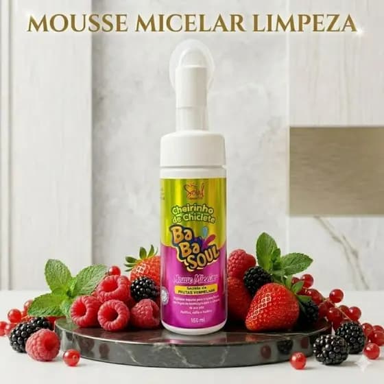 Mousse Demaquilante Facial Espuma de Limpeza Com Aplicador 150ml