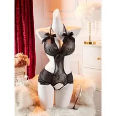Body sensual com laço, estilo popular europeu e americano