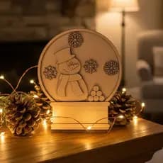 Boneco De Neve Natalino Decoração Detalhes MDF Lindo Para Pintar Enfeite Arvore de Natal