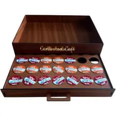 Porta-cápsulas E Bandeja Decorativa Mdf Café Três Corações