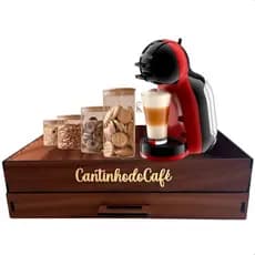 Porta-cápsulas E Bandeja Decorativa Mdf Café Dolce Gusto