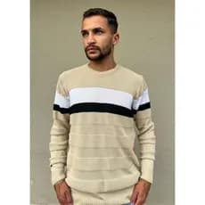 Blusa masculina de inverno cardigan trico