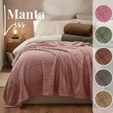 Manta De Microfibra Cobertor Queen Casal Antialérgico Quentinho Extra Macia Liss 2 Habitat