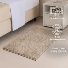 Tapete Passadeira Sala Quarto Cozinha Corredor 50cmx1,00m Antiderrapante Várias Cores Felpuda Oasis
