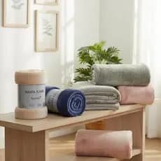 Manta Microfibra Flanel Cama Queen Casal Toque Super Macio Quentinha Várias Cores Lisa Habitat