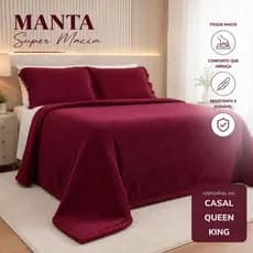 Manta Cobertor Microfibra Casal Queen King Super Quentinho Antialérgico Toque Aveludado Grossa Conforto 5 Habitat