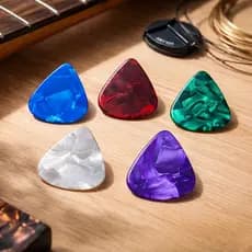 Kit Palheta Instrumental Violão Guitarra Baixo 0,71mm
