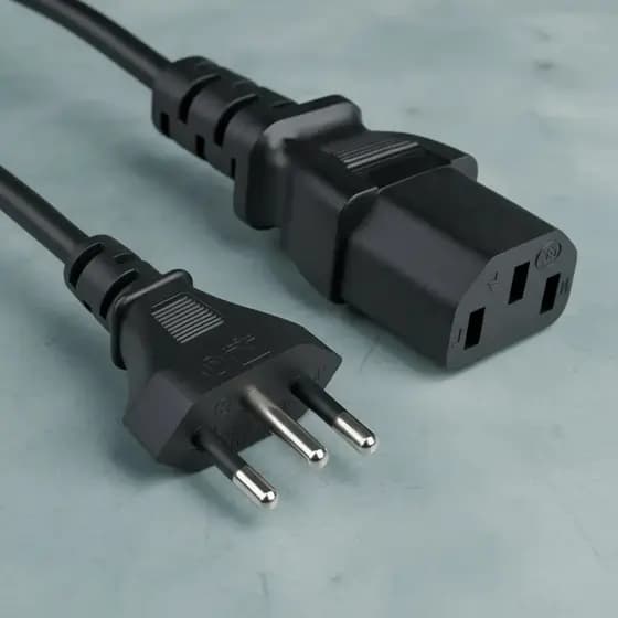 Cabo Forca Tripolar Fontes Atx Monitor Pc Padrão 0,5mm Fonte