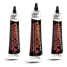 Kit 3 Colas Preta Para Reparo De Alto Falante 75g Orbi