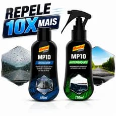 Kit Cristalizador + Antiembaçante Parabrisa Vidros Box Repele e Não Embasa