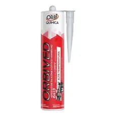 Silicone Vermelho Acetico Alta Temperatura 250g Orbi
