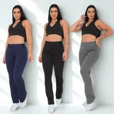 Calça Legging Flare Feminina Legue Boca de Sino Calça feminina Bailarina