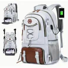 Mochila Multifuncional Elegante para Viagem e Caminhada Masculina com Compartimento para Sapatos