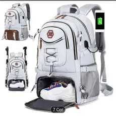 Mochila de Camping Viagem Masculino Multifuncional Reforçada Impermeável Expansível Mochila para Notebook