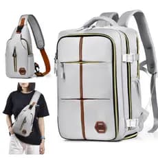 Kit 2 Mochila Com Pochte Multifuncional Viagem Grande Capacidade
