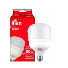 Lâmpadas Led 30w Bulbo E27 6500k Branco Frio 110V/220V Para interior Ou Exterior Bivolt - Kian