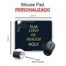 Mouse Pad Personalizado Logo/Imagem/Foto 22x18