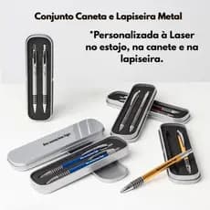 ️Kit Caneta + Lapiseira Personalizada em Estojo de Luxo
