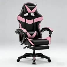 Cadeira Gamer Profissional Premium – Ajuste Total, Conforto e Apoio de Pés para Jogos e Home Office F19