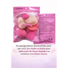 Kit esponja maquiagem diversos esponja gota po corretivo base diversas cores veludo atacado veludo