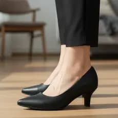 Sapato social Scarpin Feminino Salto 5cm Bico Fino Elegante Confortável Leve Confort Casual