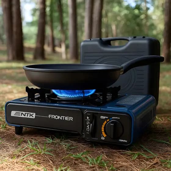Fogareiro Mesa Fogão Com Ignição Automática Casa Camping Pescaria