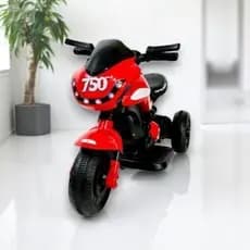 Mini Moto Esportiva Elétrica Infantil Daily 6v Resistente Com Carregador - Unitoys Amarelo Vermelho