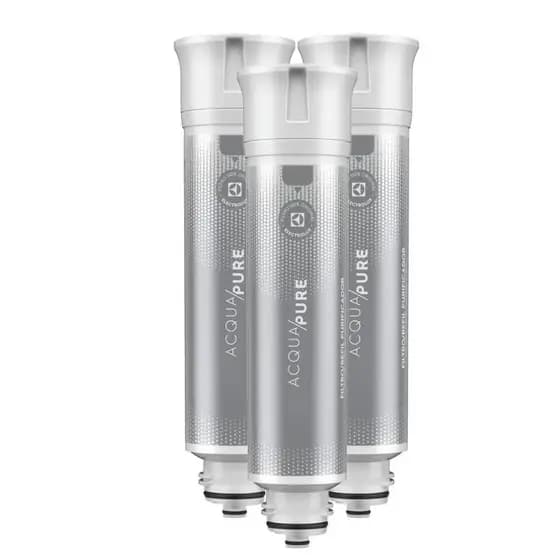 Kit 3 Filtros/Refis Originais de Água Acqua Pure para Purificador Electrolux PE12A/PE12B/PE12G/PE12V/PE12P