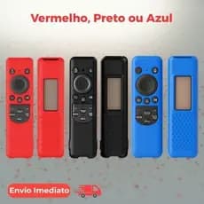 Capinha de Silicone para Controle Remoto Capa Samsung Smart TV com Alça de Segurança Antiderrapante