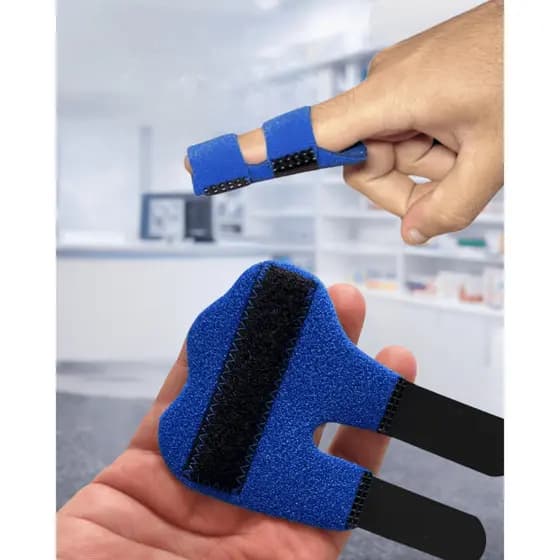 Tala para Dedo Azul Suporte Ortopédico Ajustável Ideal para Tendinite Artrite Uso Diário Recuperação