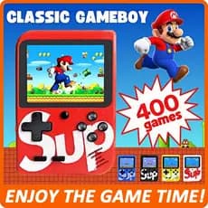 Mini Video Game Sup Game Box 400 Jogos Em 1 Portátil Jogos Antigos com controle para 2 pessoas