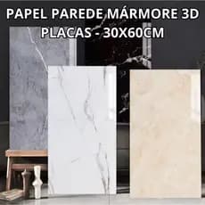 Revestimento Mármore Adesivo – Alto Brilho – Parede & Móveis – Impermeável – Kits 5/10/15/20