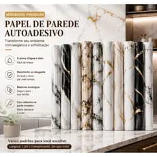 Painel Decorativo em PVC Efeito Mármore | Resistente, Flexível e Recortável