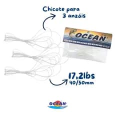 Chicote De Nylon Para 3 Anzóis 3 Pernadas