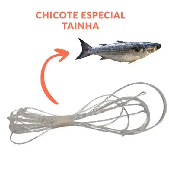 Chicote Pesca Especial Tainha 2/3 Anzóis Pernadas