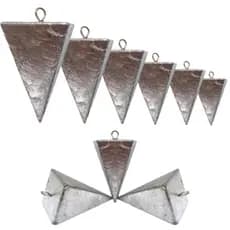 Chumbada Pirâmide para Pesca de Praia, Mar, Rio, Lagoa - 50gr à 200gr