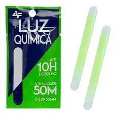 Luz Química Albatroz Fishing - 5.0 x 50mm Cartela C/2 Unidade Pescaria Noturna
