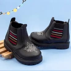 Bota Coturno Chelsea Infantil Menino Estilo Jequinha Preta Marrom Resistente de Qualidade