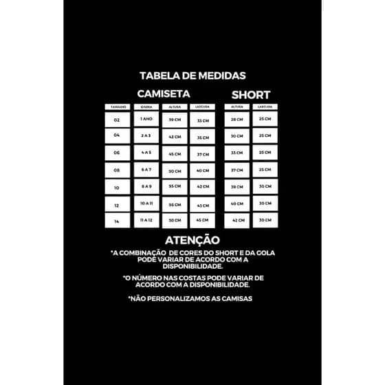 Kit Conjunto Infantil de Times Cariocas de Futebol - Uniforme Camisa e Bermuda para Menino 02ao14