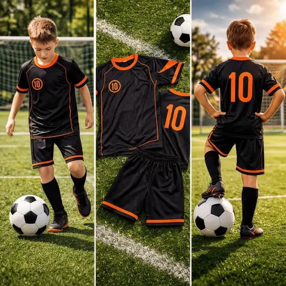 Camisa e Short Kit Infantil de Futebol 02 a 14 anos Conjunto de time N10 A PRONTA ENTREGA