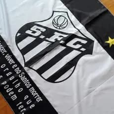 Bandeira Do SANTOS - Grande 1,00x1,50 cm Peixe Pronta Entrega