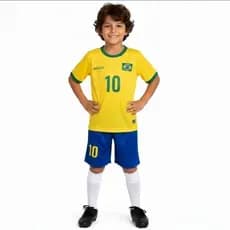 conjunto infantil de futebol Brasil